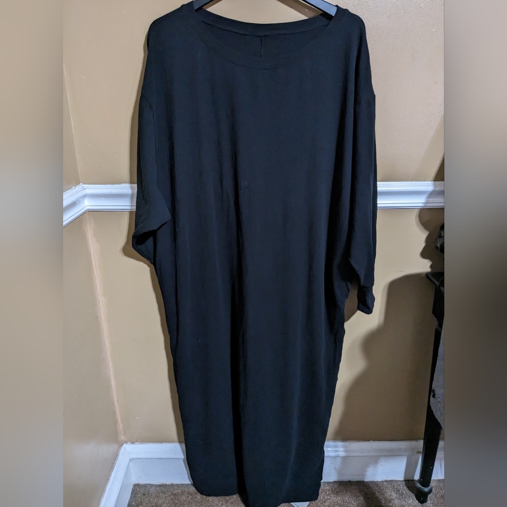 Halara Black Oversized Baggy Long Maxi Dress Size Large